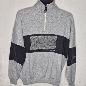 Vintage 1988 Monterey California 1/4 Zip Pullover Sweater Size XL